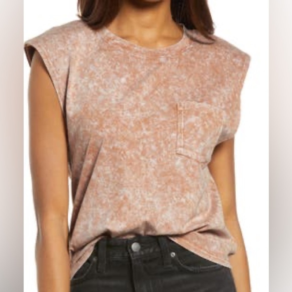 Treasure & Bond Muscle Tee Tan Biscuit Size Small NWT